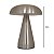 ABAJUR COGUMELO PRATA EM METAL MUSH TOUCH - 21CM - Imagem 2