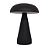 ABAJUR COGUMELO EM METAL PRETO MUSH TOUCH - 21CM - Imagem 1