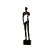 ESCULTURA EM RESINA HOMEM EM PE BRONZE - 50cm - Imagem 1