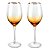 JOGO 2 TAÇAS P/VINHO CELEBRARE AMBAR EM VIDRO GOLD 545ml - Imagem 1