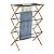 VARAL VERTICAL 3 ANDARES EM BAMBU COM HASTES METALICAS - Imagem 2