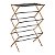 VARAL VERTICAL 3 ANDARES EM BAMBU COM HASTES METALICAS - Imagem 1