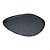 BANDEJA ORGANICA DECORATIVA EM METAL PRETO - 33X29CM - Imagem 1