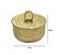 CAIXA PORTA JOIA DECOR EM METAL DOURADO C/TAMPA - 8,5x15cm - Imagem 4