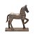 ESCULTURA CAVALO DECORATIVO EM MADEIRA NA COR MARROM 32cm - Imagem 1