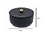 CAIXA PORTA JOIA DECORATIVA EM METAL PRETO - 7,5x10,5cm - Imagem 3