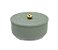 CAIXA PORTA JOIA DECORATIVA EM METAL VERDE - 9,5X13,5CM - Imagem 1