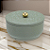 CAIXA PORTA JOIA DECORATIVA EM METAL VERDE - 9,5X13,5CM - Imagem 3