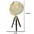 GLOBO TERRESTRE DECORATIVO CREME DOURADO E MARROM 56,5CM - Imagem 2