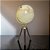 GLOBO TERRESTRE DECORATIVO CREME DOURADO E MARROM 56,5CM - Imagem 3