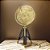 GLOBO TERRESTRE DECORATIVO BEGE DOURADO E MARROM 44,5CM - Imagem 3