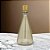GARRAFA DECOR EM VIDRO E METAL AMBAR MARROM E DOURADO 34,5CM - Imagem 3