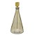 GARRAFA DECOR EM VIDRO E METAL AMBAR MARROM E DOURADO 34,5CM - Imagem 1