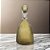 GARRAFA DECORATIVA EM VIDRO E METAL MARROM E PRATA 28,5CM - Imagem 3