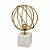ESCULTURA ATOMO DECOR ACO INOXIDAVEL E MARMORE BR/DOUR 22cm - Imagem 1