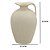 VASO DECORATIVO EM CERAMICA NA COR CREME 27,5CM - Imagem 2