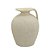 VASO JARRO DECORATIVO EM CERAMICA NA COR CREME 20CM - Imagem 1