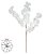 HASTE FLOR CEREJEIRA DECORATIVO BRANCO 95cm - Imagem 3