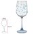 CJ 02 TAÇAS VINHO BRANCO LAPIDADOS FOLHAS AZUIS 420ml - Imagem 2