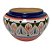 CACHEPOT EM CERAMICA CANCUN PINTADO A MAO LUIZ SALVADOR G - Imagem 1