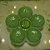 PETISQUEIRA CERAMICA FOLHA C/5 DIV VERDE LUIZ SALVADOR GD - Imagem 2