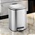 LIXEIRA INOX 3L TITANUS COM PEDAL E AMORTECEDOR - Imagem 2