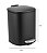 LIXEIRA PRETA 5L TITANUS PRETO COM PEDAL E AMORTECEDOR - Imagem 3