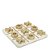 JOGO DA VELHA DECOR EM CIMENTO E RESINA OFF WHITE/DOURA MART - Imagem 1