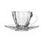 CJ 2 XICARAS CAFE CRISTAL DE CHUMBO C/PIRES 90ML - LYOR - Imagem 1