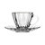 CJ 2 XICARAS CHA DE CRISTAL ECO FIO OURO E PIRES 180ML -LYOR - Imagem 3