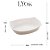 REFRATARIO DE VIDRO OPALINO CARINE WHITE 34CM - LYOR - Imagem 6