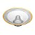 PRATO BOLO CRISTAL ECO C/PE E FIO DE OURO RADIAL 32CM - LYOR - Imagem 3