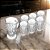CJ JARRA COM 6 COPOS DE VIDRO DIAMANTE 1L/300ML - LYOR - Imagem 2