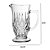 CJ JARRA COM 6 COPOS DE VIDRO DIAMANTE 1L/300ML - LYOR - Imagem 5