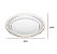 CJ 2 PRATOS SOBREMESA CRISTAL ECO C/FIO DE OURO 20CM - LYOR - Imagem 4