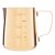 LEITEIRA JARRA DE ACO INOX DOURADA 350ml - LYOR - Imagem 3