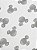 FRONHA TOQUE DE SEDA DISNEY MICKEY BRANCO/CINZA 50x70cm - Imagem 2