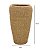 VASO DECORATIVO DE CHAO EM FERRO E RATAN MARROM 70,5CM - Imagem 3
