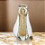 ESCULTURA DECOR NOSSA SRA EM VIDRO DOURADO E TRANSP 26,5CM - Imagem 2