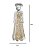 ESCULTURA ANJO DECORATIVO EM VIDRO DOURADO E TRANSP 27CM - Imagem 3