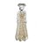 ESCULTURA ANJO DECORATIVO EM VIDRO DOURADO E TRANSP 27CM - Imagem 1