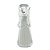 ESCULTURA ANJO DECOR EM VIDRO BRANCO E TRANSPARENTE - 27cm - Imagem 1
