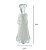 ESCULTURA DECOR ANJO EM VIDRO BRANCO E TRANSPARENTE - 27CM - Imagem 3