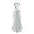 ESCULTURA DECOR ANJO EM VIDRO BRANCO E TRANSPARENTE - 27CM - Imagem 1