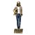 ESCULTURA ARQUITETA EM RESINA AZUL/ BR/BEGE/DOUR 23,5cm - Imagem 1