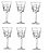 JG 06 TACAS P/VINHO RCR CRISTALLERIA ITALIANA ETNA 280ML - Imagem 1