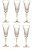 CJ 6 TACA CHAMPANHE TIMELESS RCR CRISTALLERIA ITALIANA 210ML - Imagem 1