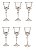 CJ 06 TACAS VINHO ADAGIO RCR CRISTALLERIA ITALIANA 280ML - Imagem 1