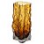 VASO DECOR DEGRADE VIDRO AMBAR 21x10CM - Imagem 1