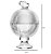 POTICHE DE CRISTAL DE CHUMBO COM PE BUTTERFLY 8,5CM X 13CM - Imagem 3
